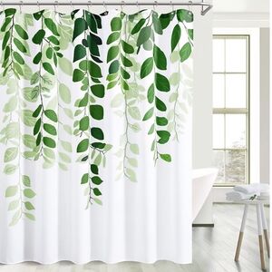 Leaf Pattern Shower Curtain